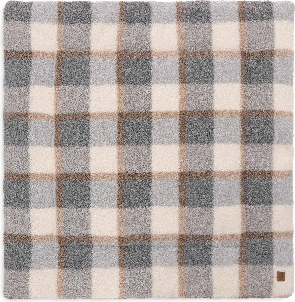 Jollein boxkleed 100x100cm - speelkleed baby - check boucle