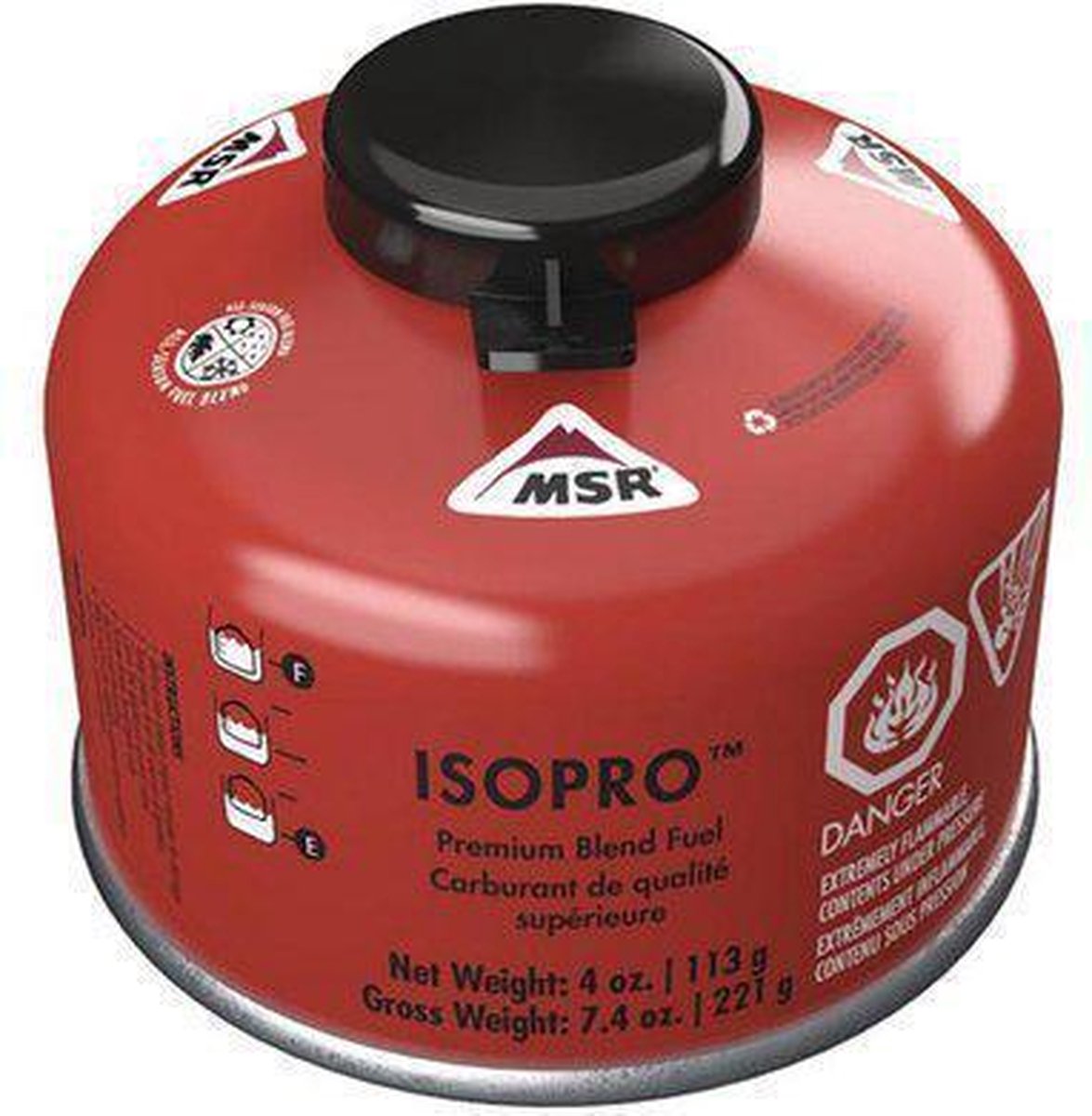 Msr Isopro Kartuschengasflasche 113g rot