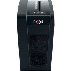 Rexel secure x10-sl stille papierversnipperaar - p4 micro snippers - tot 6 vel - 10l - zwart