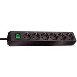 Brennerstuhl Eco-Line mit Schalter 6-fach schwarz 1,5m h05vv-f 3g1,5