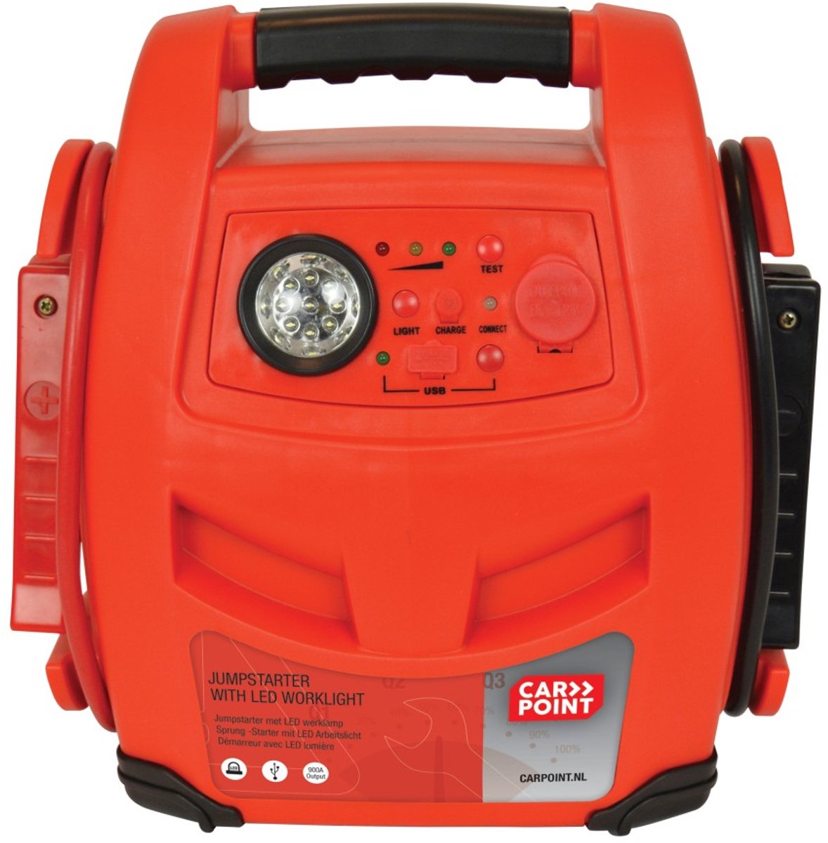 Carpoint Jumpstarter 900A mit LED -Lampe Orange