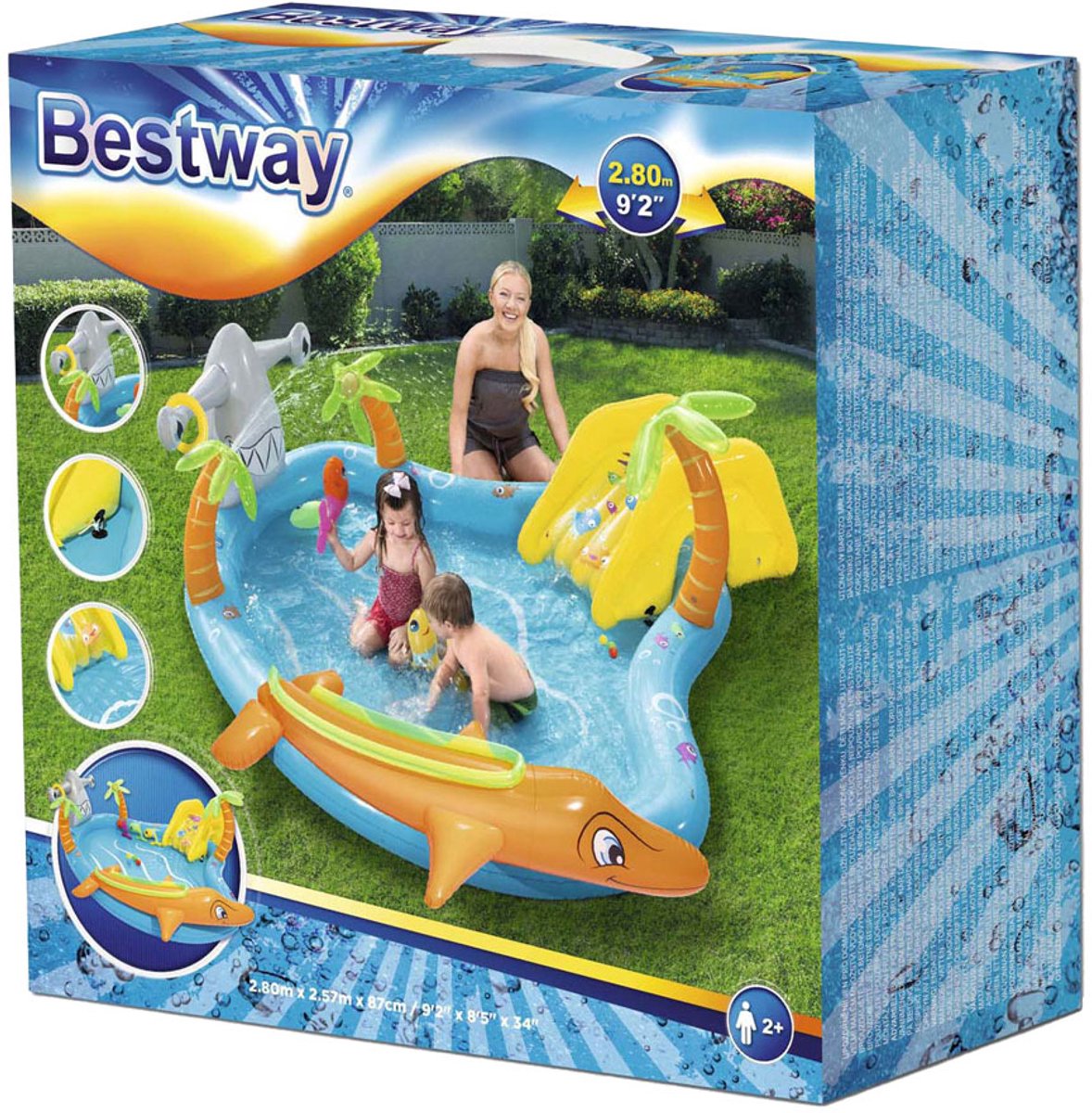 Bestway Playcenter Spielbecken Sea Life, 280 cm