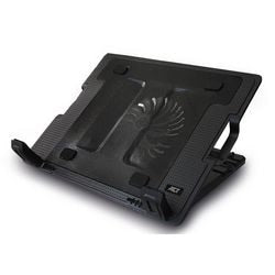 Act Laptopständer AC8110, schwarzes Aluminium, Kunststoff