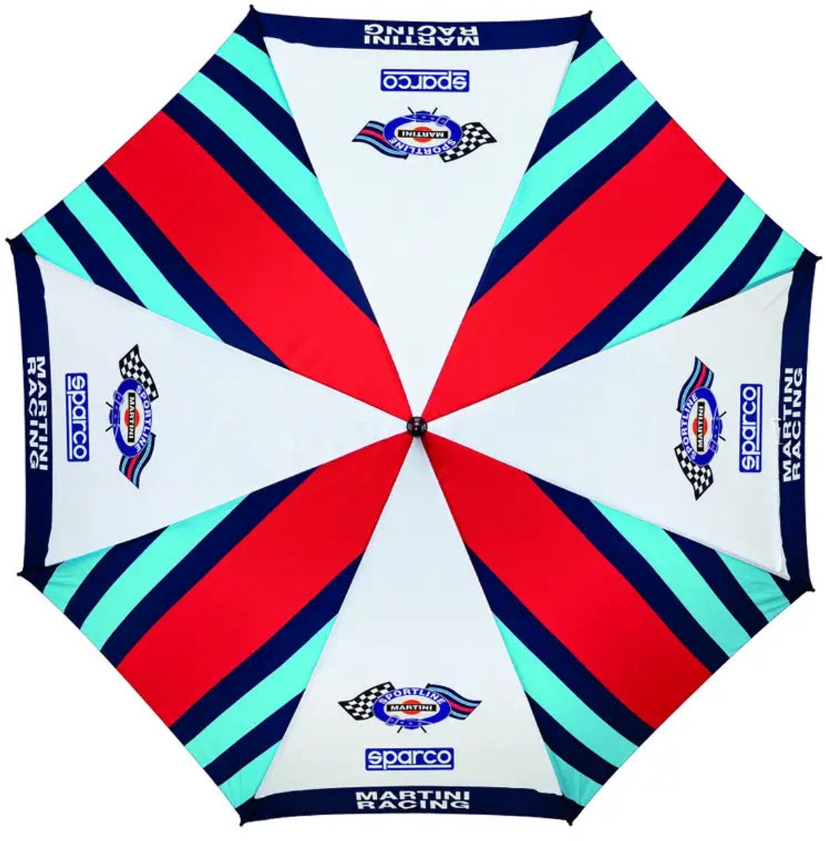 Sparco Martini Racing Replica 80 Martini Racing Regenschirm – Schwarz – Marineblau – Größe Einheitsgröße