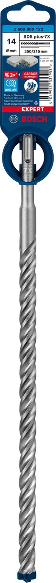 Bosch Zubehör Expert SDS Plus-7x Bohrhammer 14 x 250 x 315 mm – 1 Stück – 2608900122