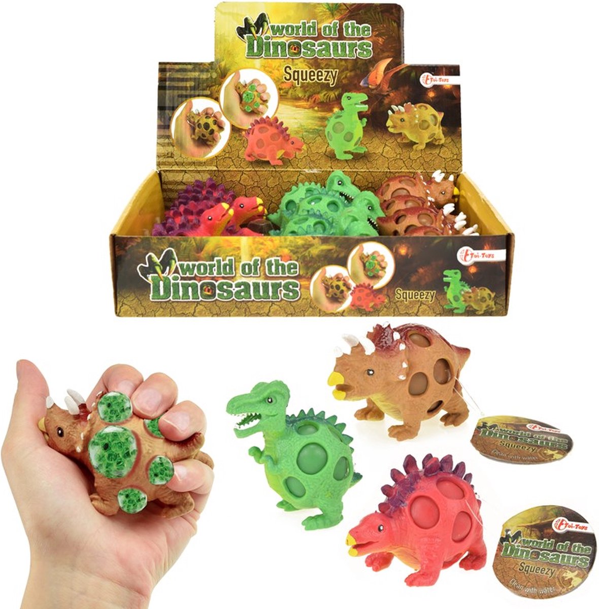 Welt der Dinosaurier quetschen Dino-Fidget