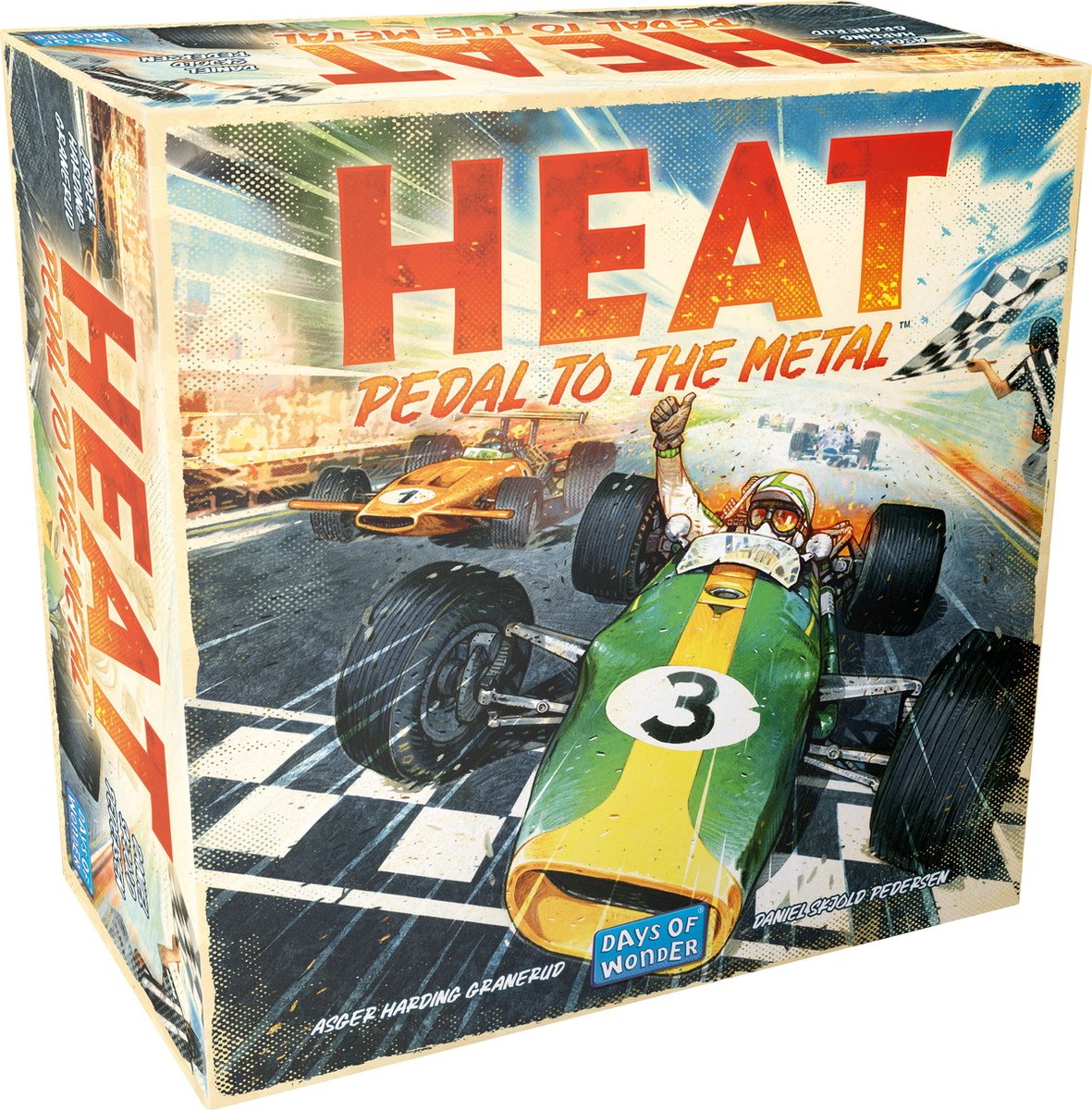 Days of Wonder Heat Brettspiel – – für echte Rennsportfans – ab 10 Jahren – strategisches Brettspiel