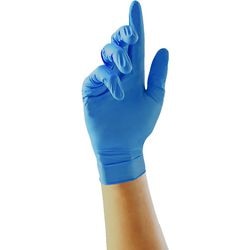 Wegwerphandschoenen unicare gs0035 blauw nitril