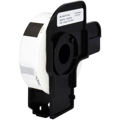 Etiketrol 5br11204-wt 54mm wit, zwart