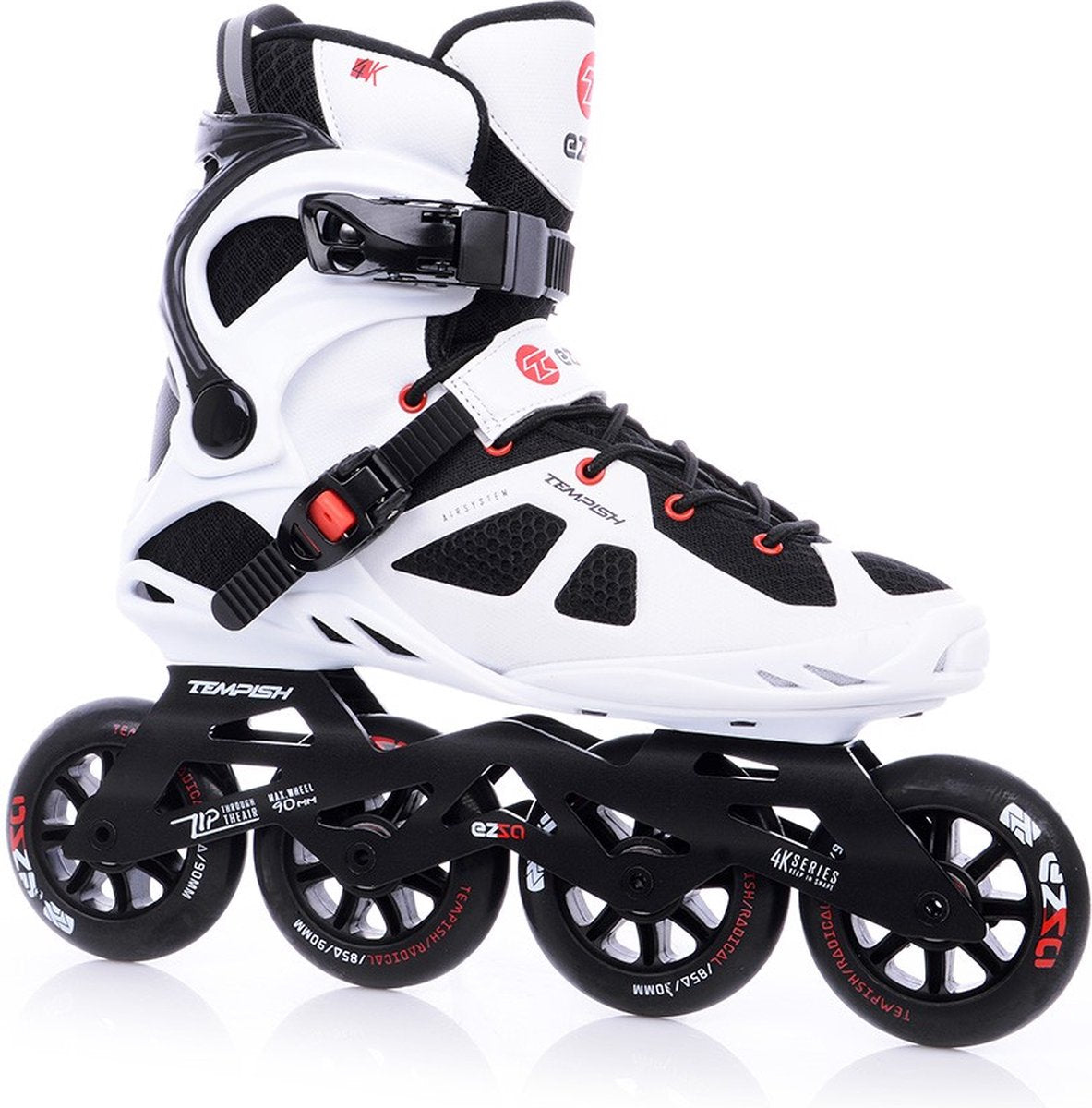 Tempish - Ezza 90 - Inlineskates - Erwachsene - Weiß - Schwarz - 43