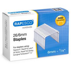 Nietjes rapesco s11662z3 staal zilver pak van 5000