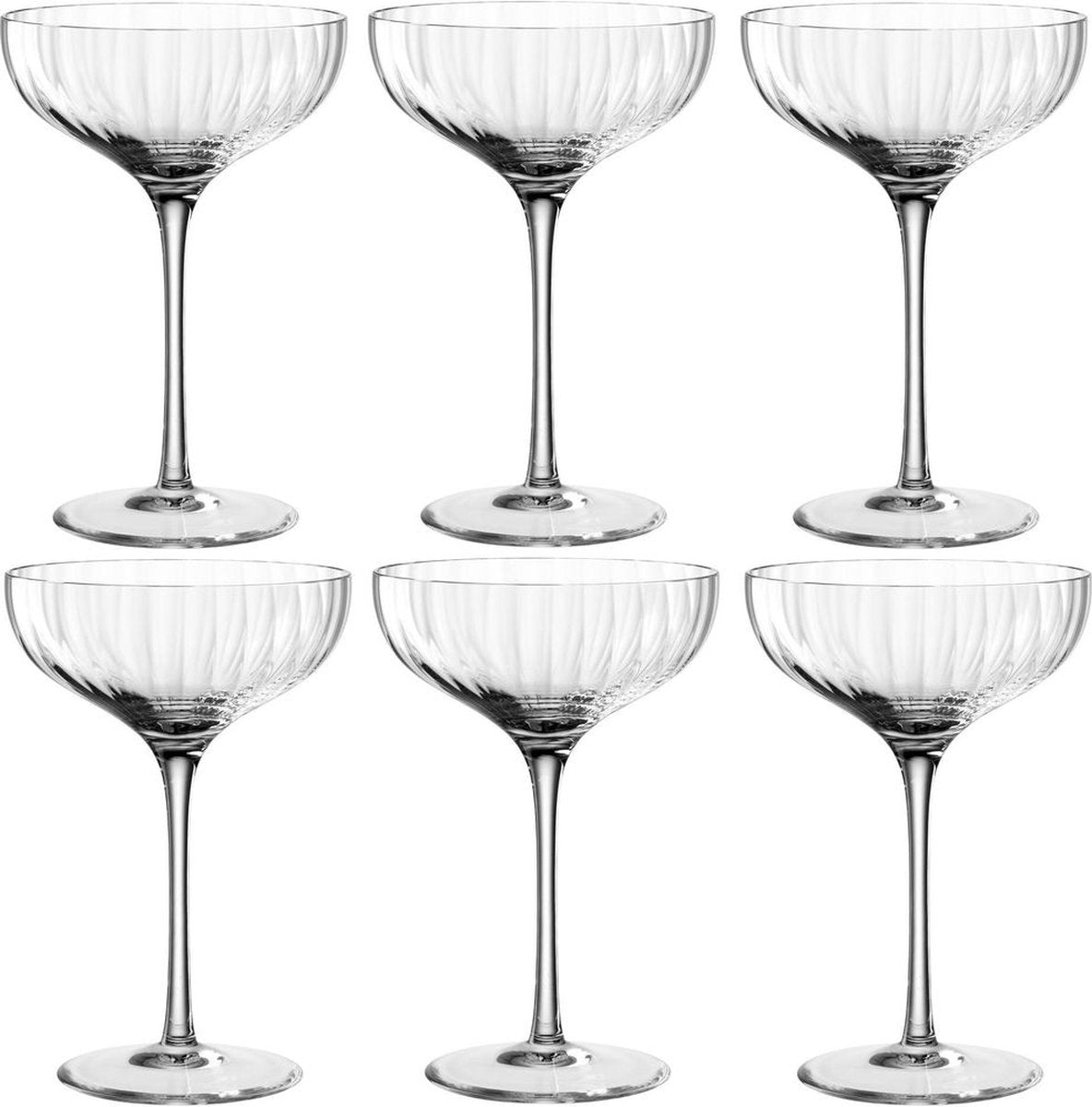 Leonardo Poesia Champagner-Coupé 260 ml transparent – Set 6