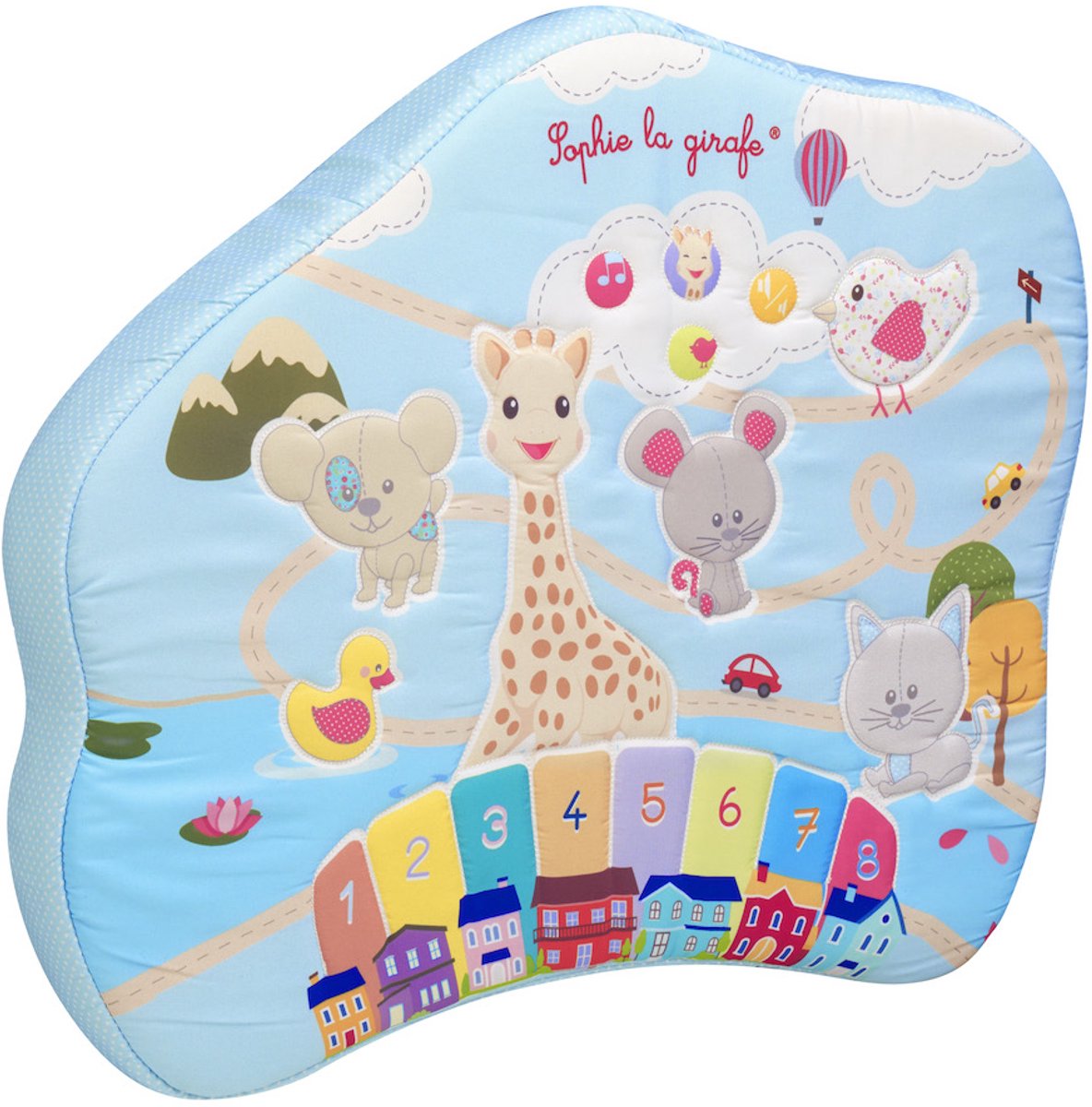 Sophie de giraf touch play bord – interactief baby activiteitenbord met dierengeluiden, melodieën en verschillende speelopties, stimuleert zintuigen en motoriek vanaf ±3 maanden