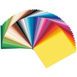 Knutselpapier folia 35 x 25 cm 130 g m² kleurenassortiment 50 vellen