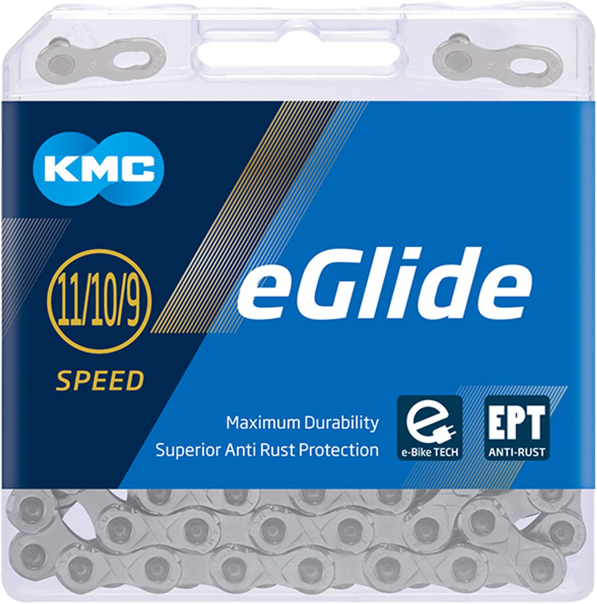 Kmc Kette Eglide Queues Ketten Eglide EPT 9 1 1 2 x 11 128 118gl f.Queues
