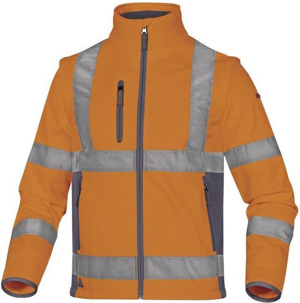 Delta Plus Warnschutz-Softshelljacke Stretch 2in1 Mondlicht – Fluororange | gelb - xxl