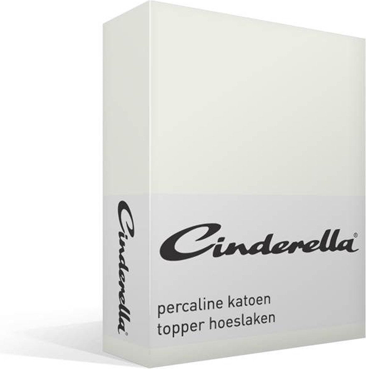 Cinderella weekend - topper hoeslaken (tot 15 cm) - katoen - 200x220 cm - ivoor