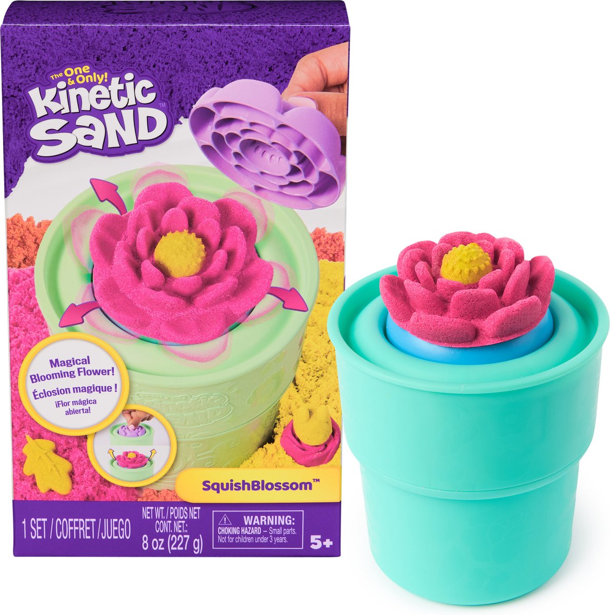 Kinetischer Sand von Spinmaster – Squish-Blüte | 2 Stk