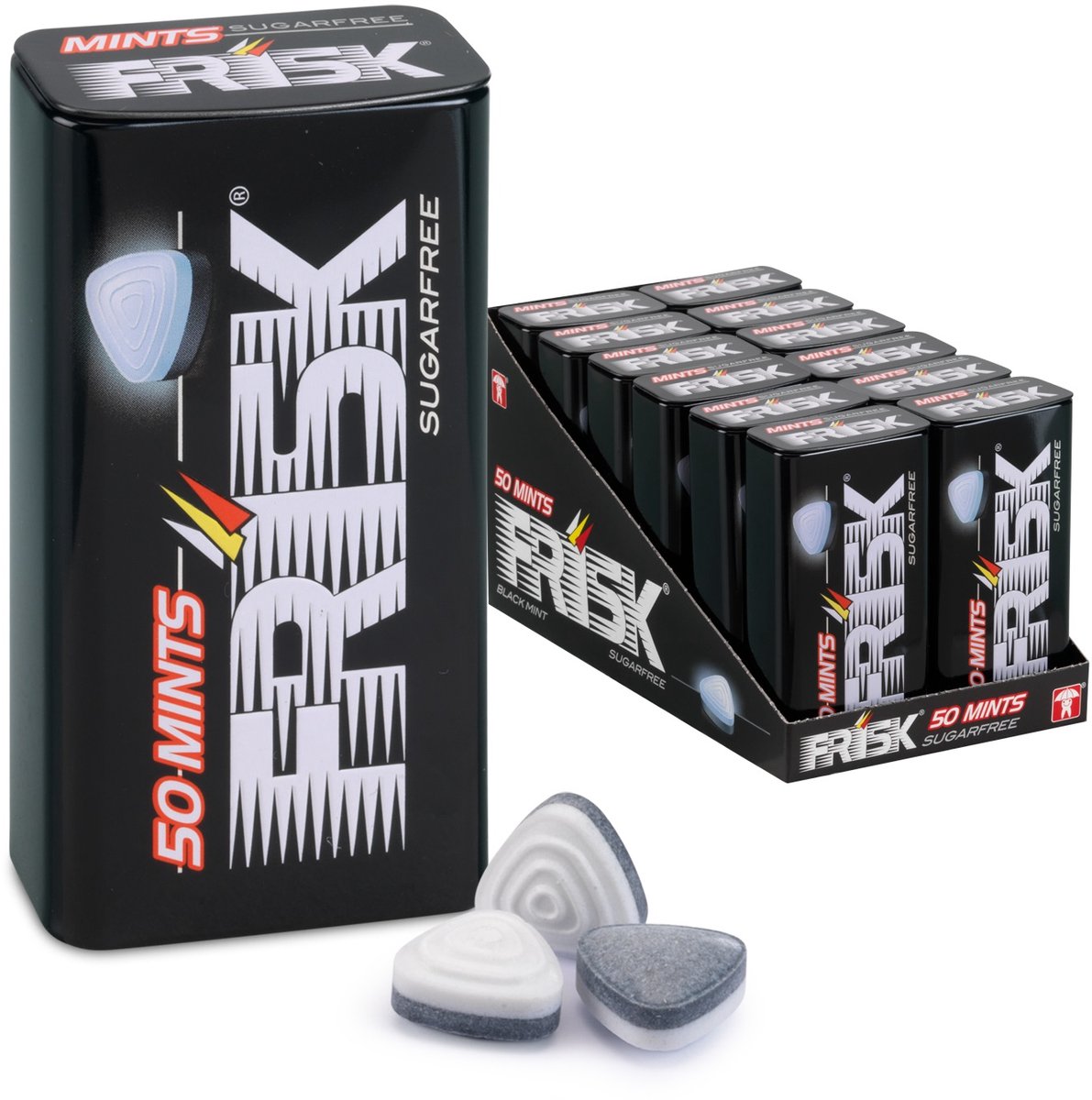 Frisk Blackmint – Frischmacher – zuckerfrei – 1x12 Stück
