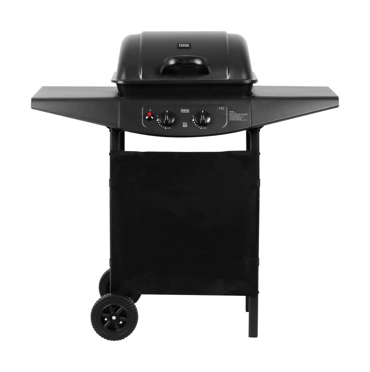 Teesa tsa0080 – Gasgrill BBQ 2000 mit zwei Brennern und Sockel
