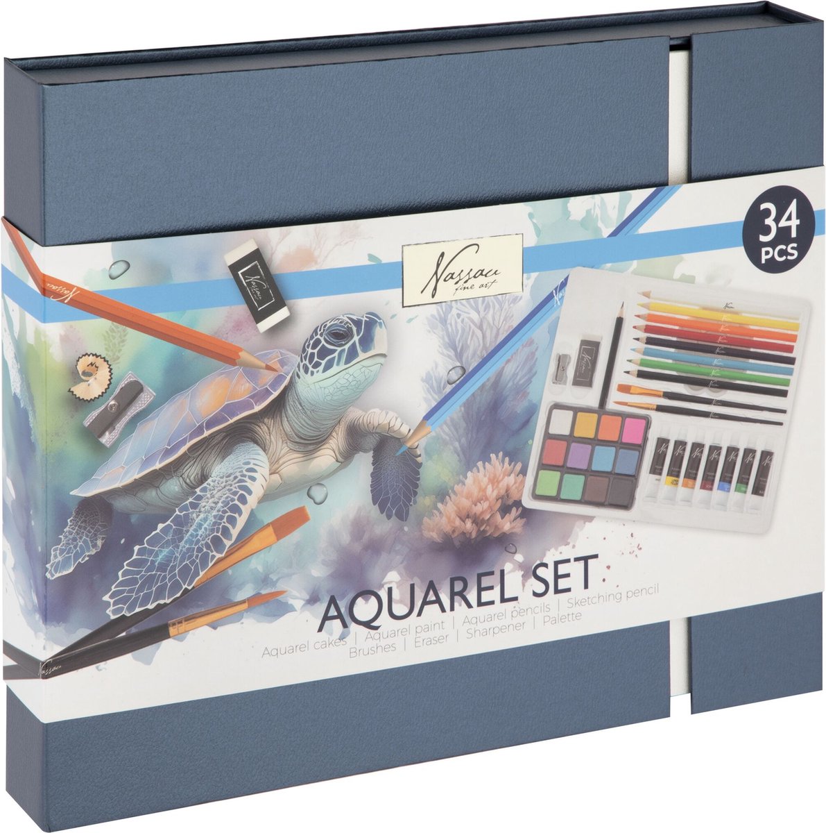 Creative Craft Group Aquarellfarben- und Zeichenset, 34-tlg.