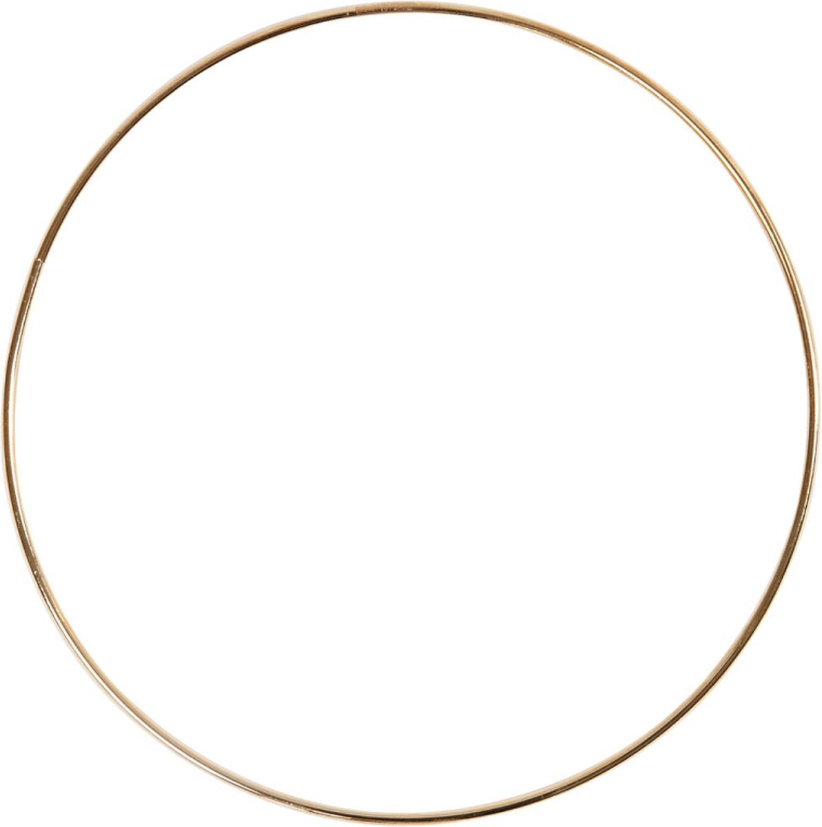 Metalldrahtring Gold, 30 cm
