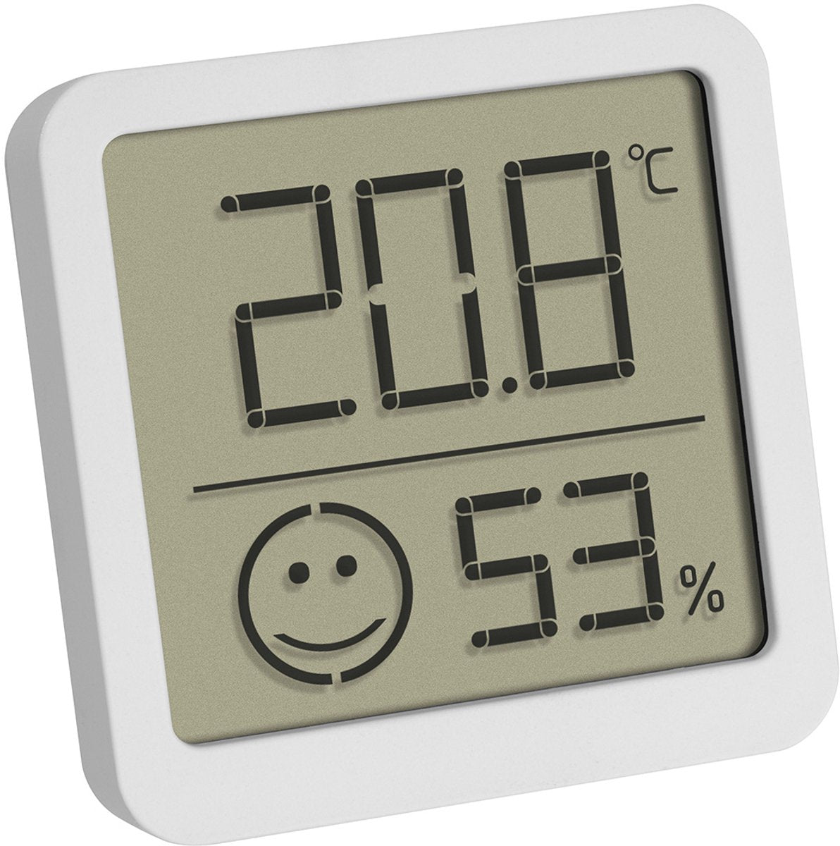 Tfa dostmann solo 30.5053.02 thermo- en hygrometer wit