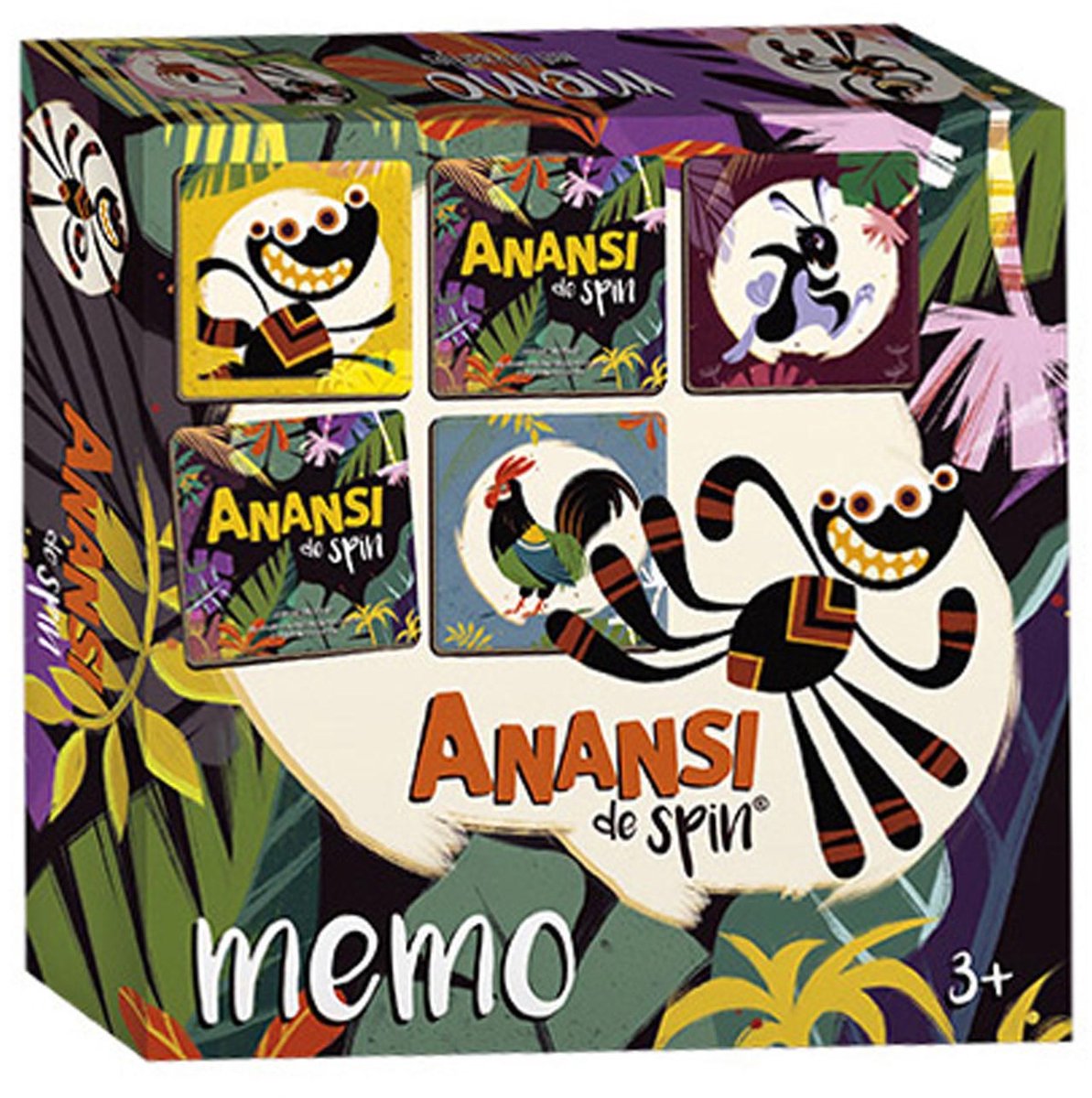 Bambolino Anansi die Spinne Memo-Spiel – Memory-Spiel – Lernspielzeug – Spielzeug