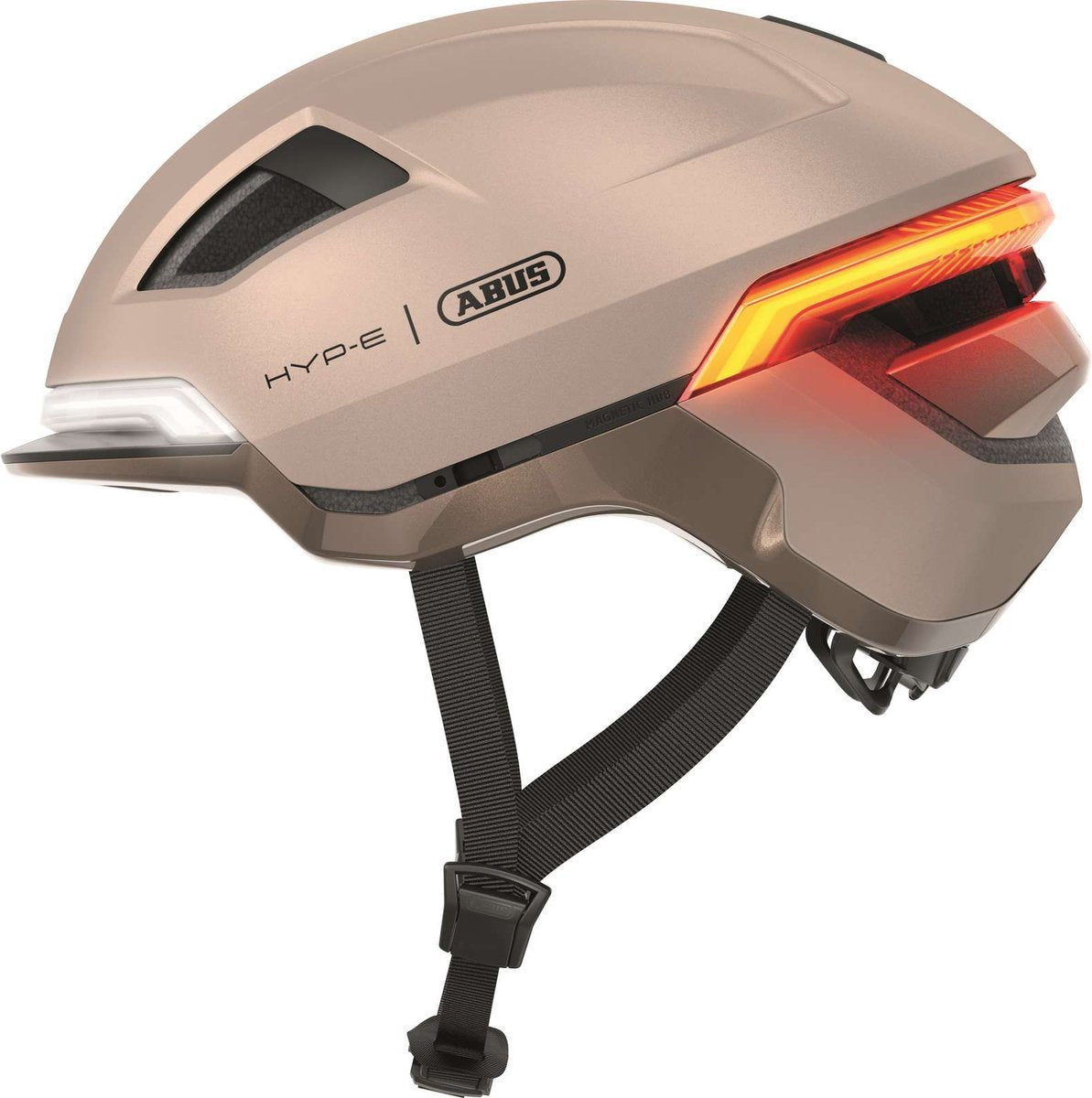 Abus Fahrradhelm Hyp-e Champagne Gold S – 51–55 cm – Gold – geeignet für den Einsatz auf Speed-Pedelecs – Elektrofahrrädern – Mopeds – NTA-8776 550 g