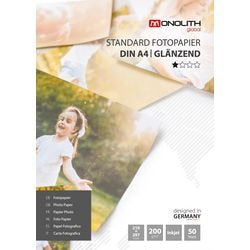 Fotopapier monolith a4 200 g m² glanzend wit 50 vellen