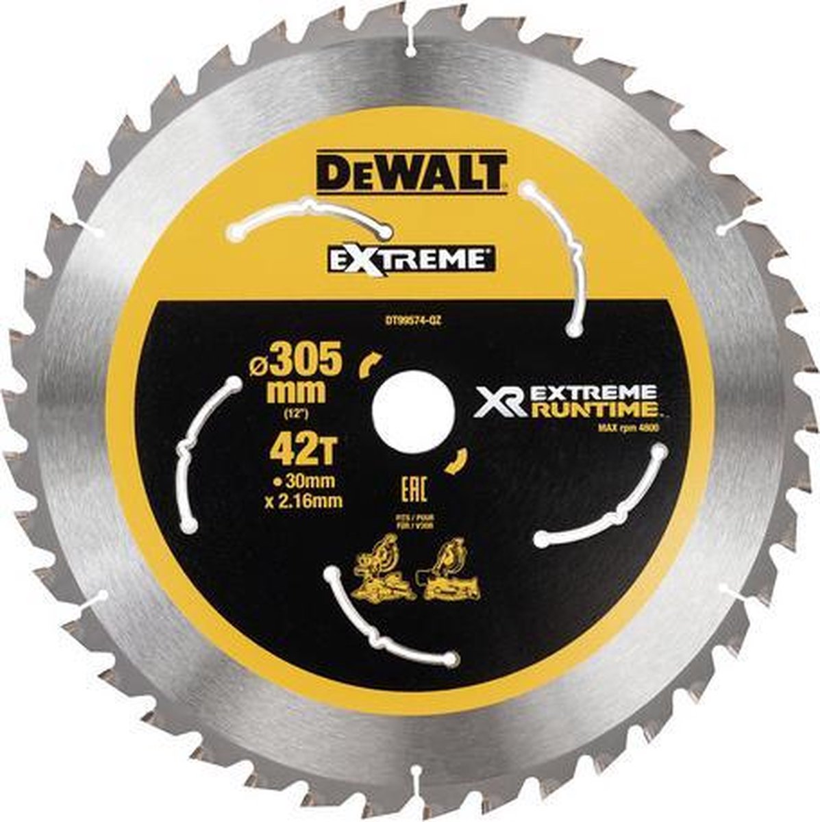 Dewalt-Zubehör dt99574-qz XR 305 mm x 30 mm 42t CSB Extreme Runtime – dt99574-qz