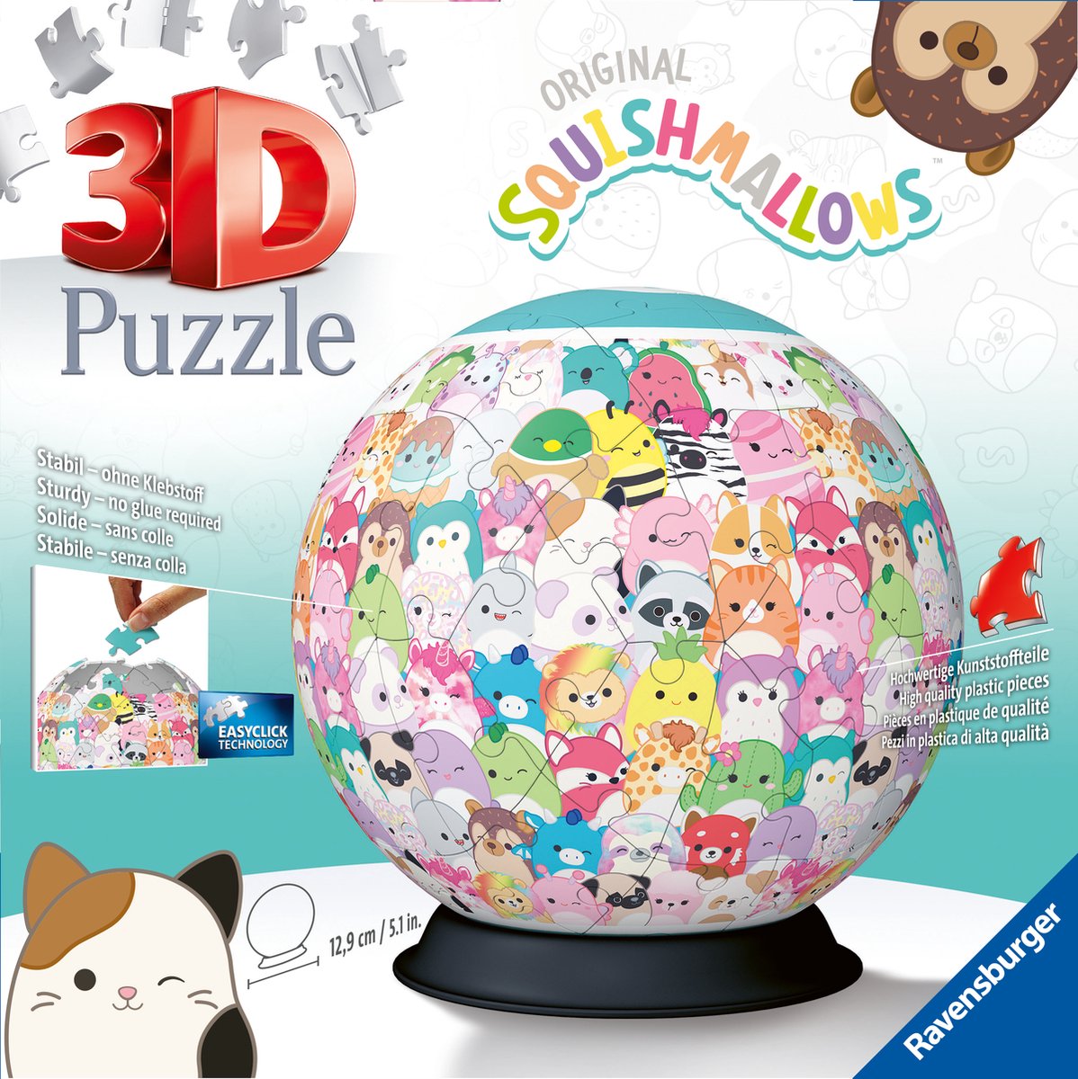 Ravensburger 3D -Puzzle Squishmallows, 72.