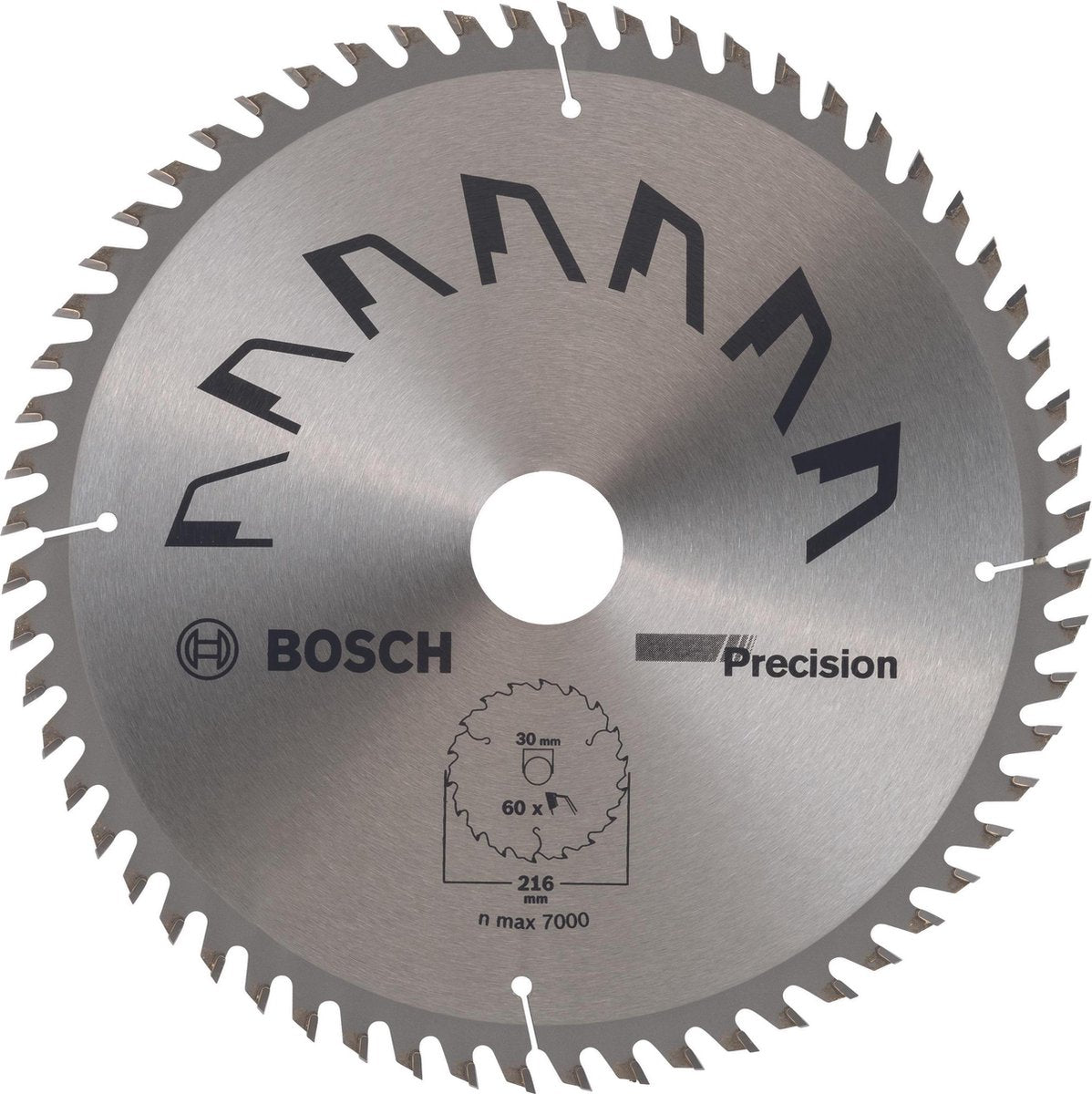 Bosch Zubehör Kreissägeblatt Präzision 216x30x2,5,t60 - 2609256935