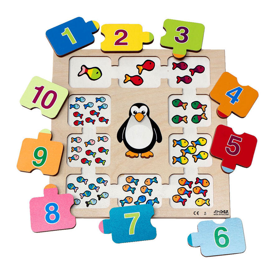 Rolf Reliefpuzzle 10 kleine Fische, 10-tlg.