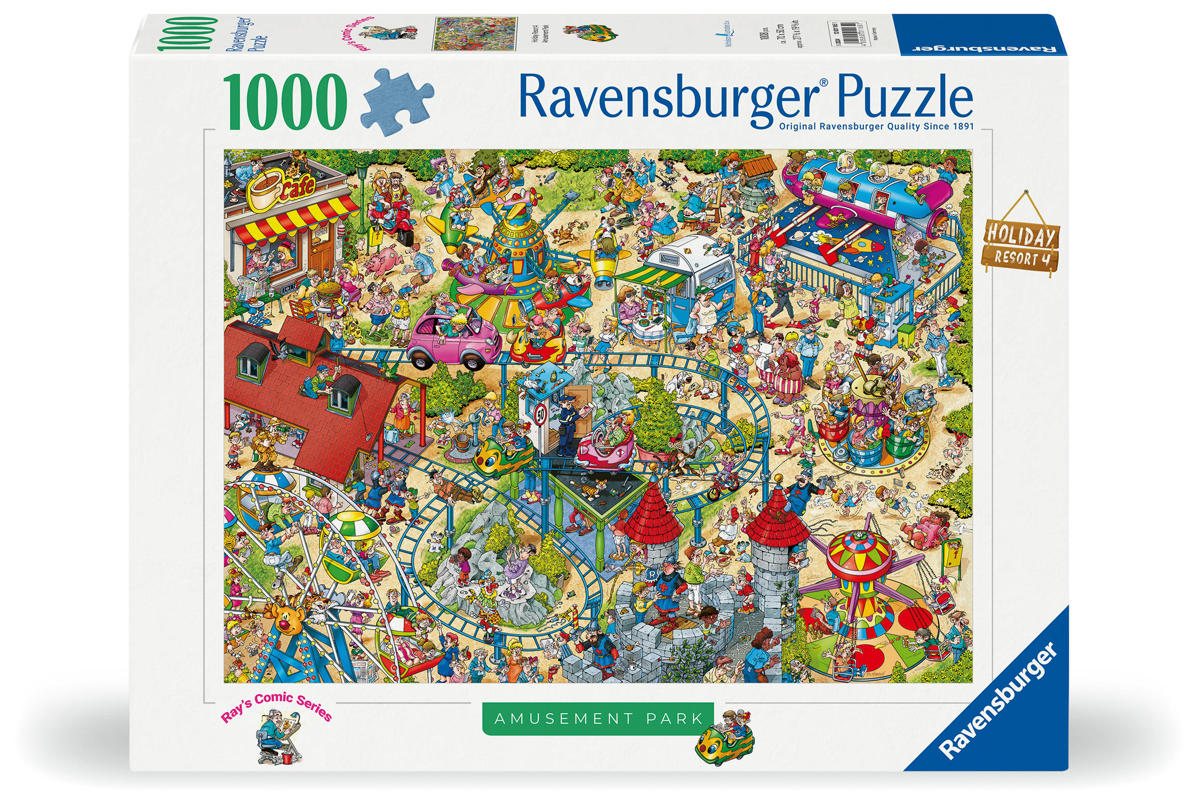 Ravensburger Puzzle Ferienresort 4: Der Vergnügungspark, 1000 Teile.