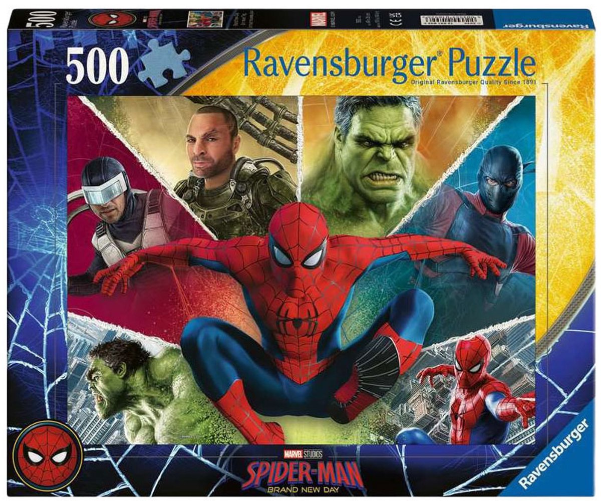 Ravensburger – spider-man brand new day movie – legpuzzel – 500 stukjes
