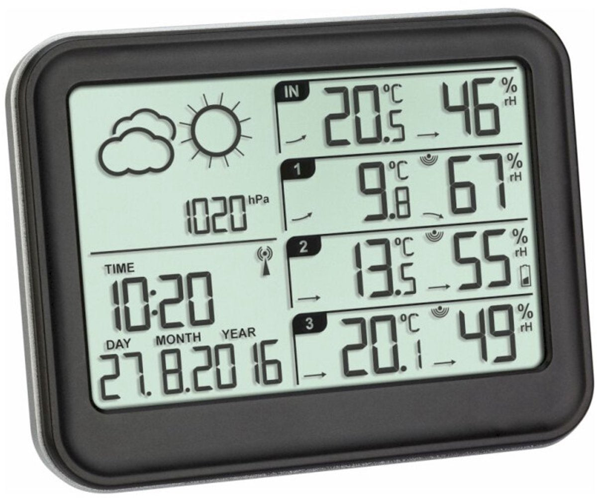TFA Dostmann View 35.1142.01 Funk-Wetterstation Anzahl Sensoren max.: 3