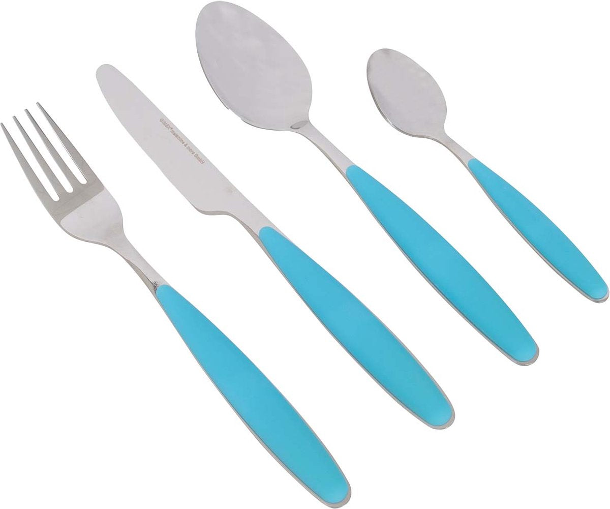 Gimex - Color Line - Besteck - Regenbogen - Blau - 4-teilig