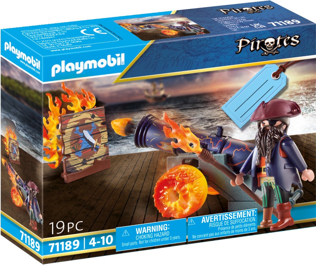 Playmobil-Geschenkset Pirat mit Kanone – 71189