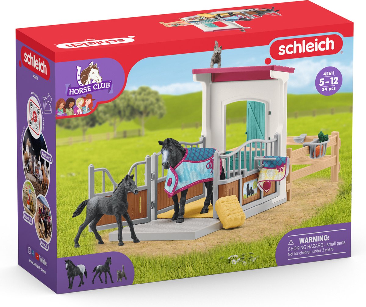 Schleich Horse Club Horse Box mit Stute und Fohlen 42611