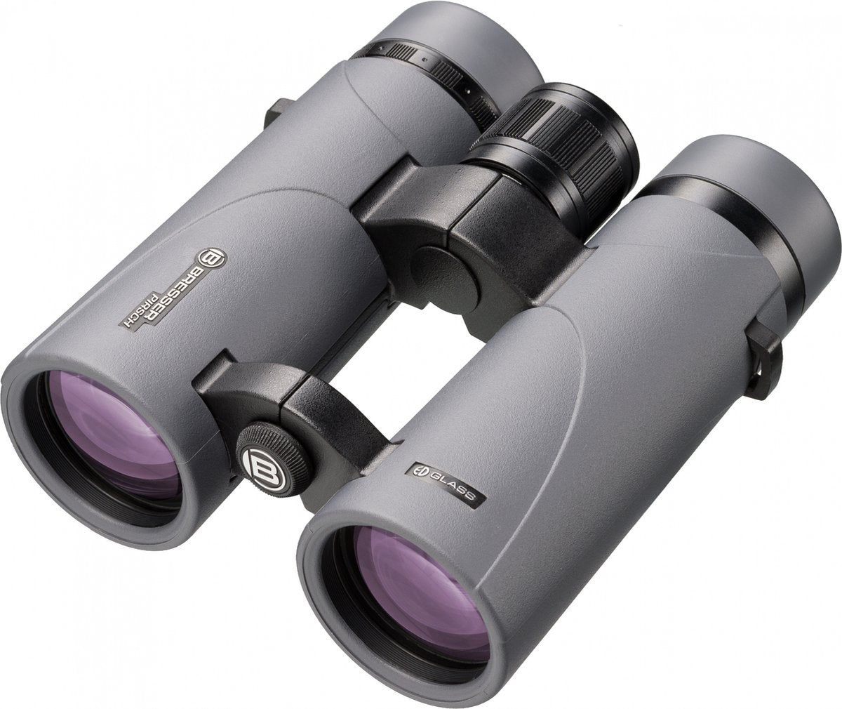 Bresser Pirsch ED 10x42 Fernglas mit Fasecoating Grau