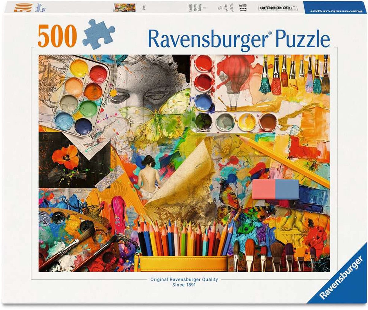 Ravensburger – atelierkunst – legpuzzel – 500 stukjes