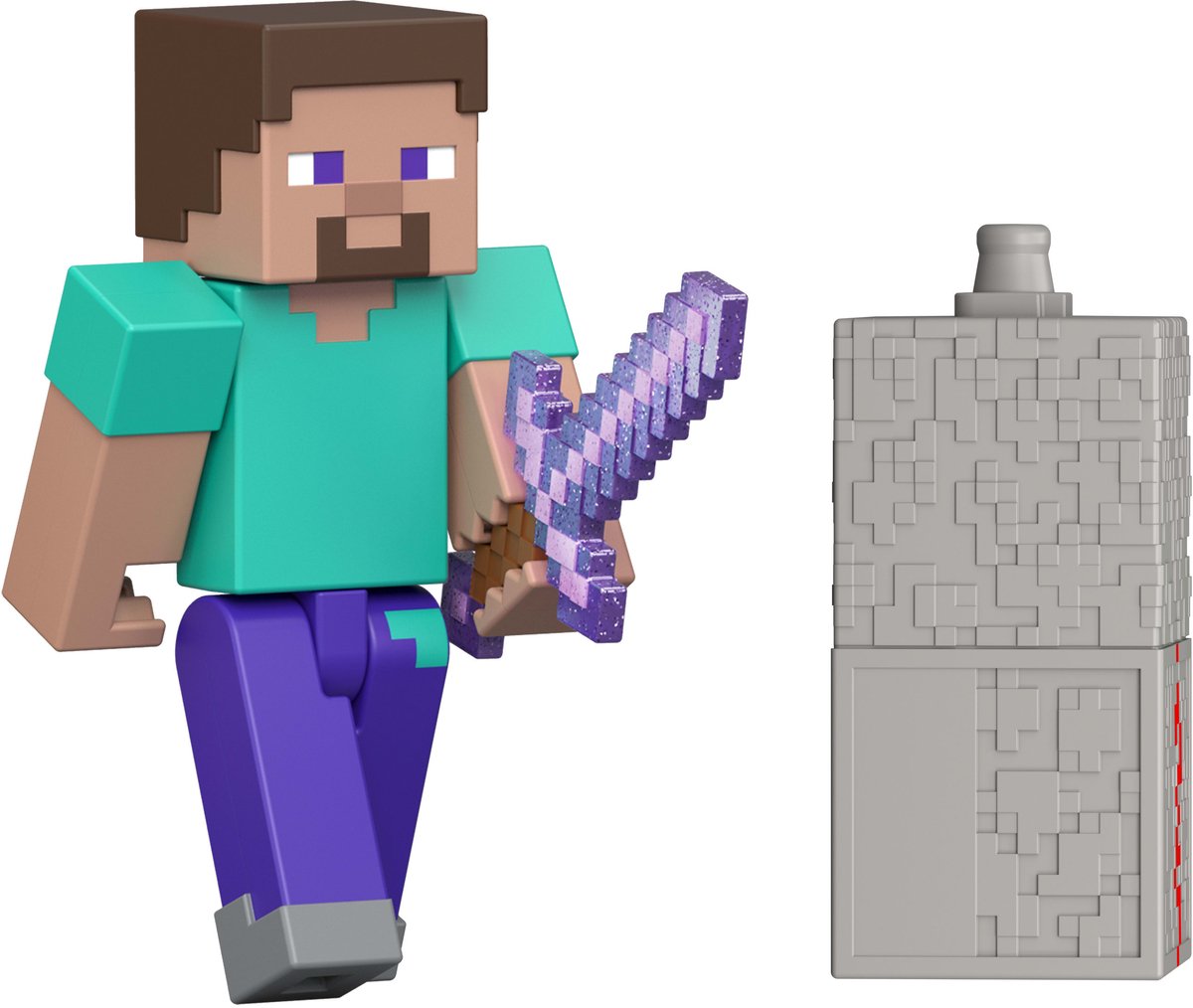 Mattel Minecraft Actionfigur Steve 8 cm Actionfigur