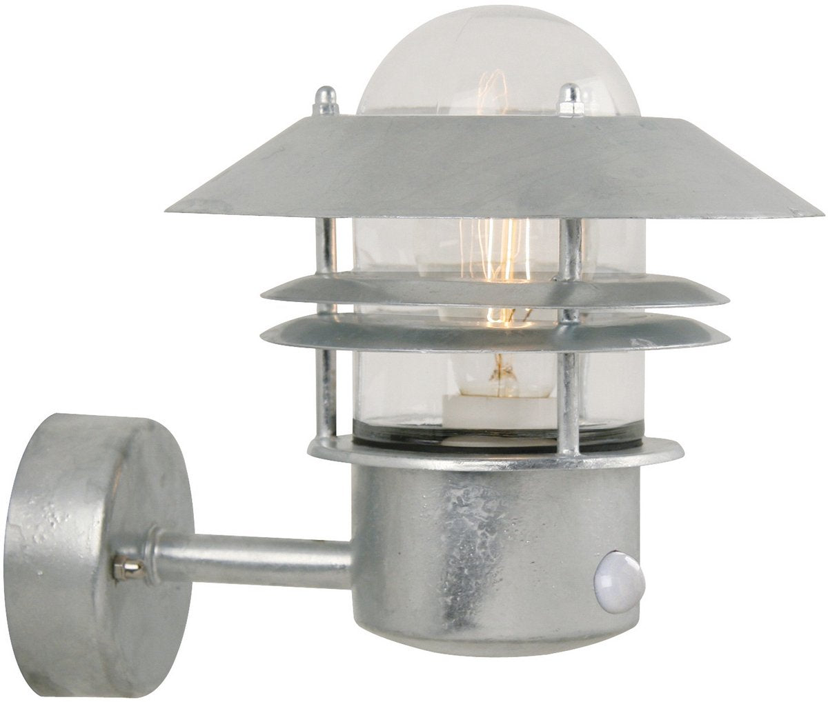 Nordlux Blockhaus-Wandleuchte-Up-Sensor-E27-verzinkt