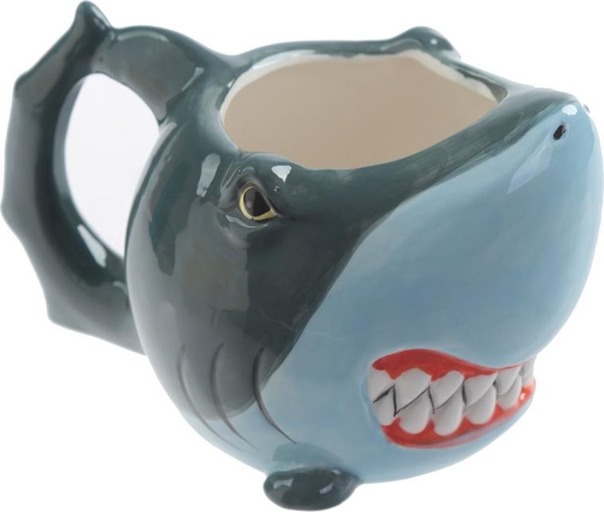 Haifischförmiger Keramikbecher