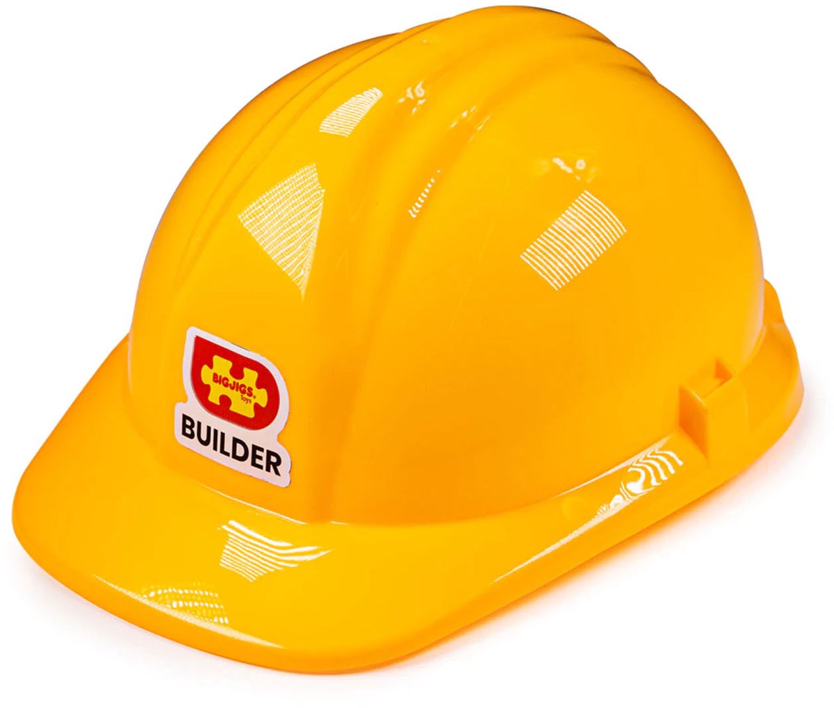 Der gelbe Bauhelm für Kinder von Bigjig