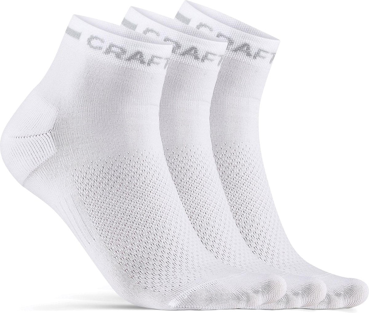 Craft active mid sock 3-pack unisex sportsokken - wit