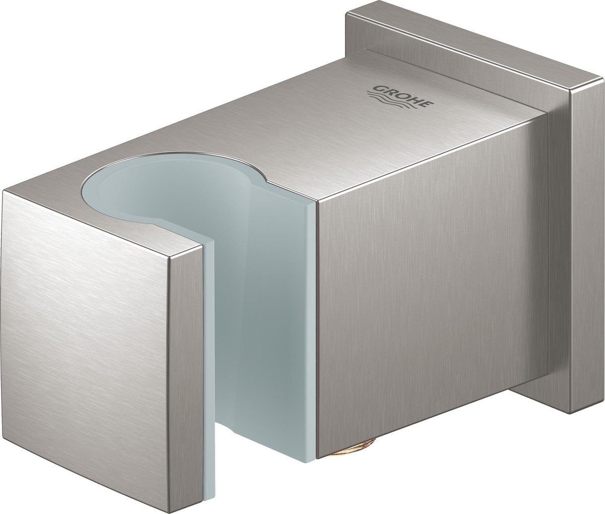 Grohe Euphoria Cube Duschwandanschlussbogen mit Wandhalter – Edelstahloptik – 26370dc0