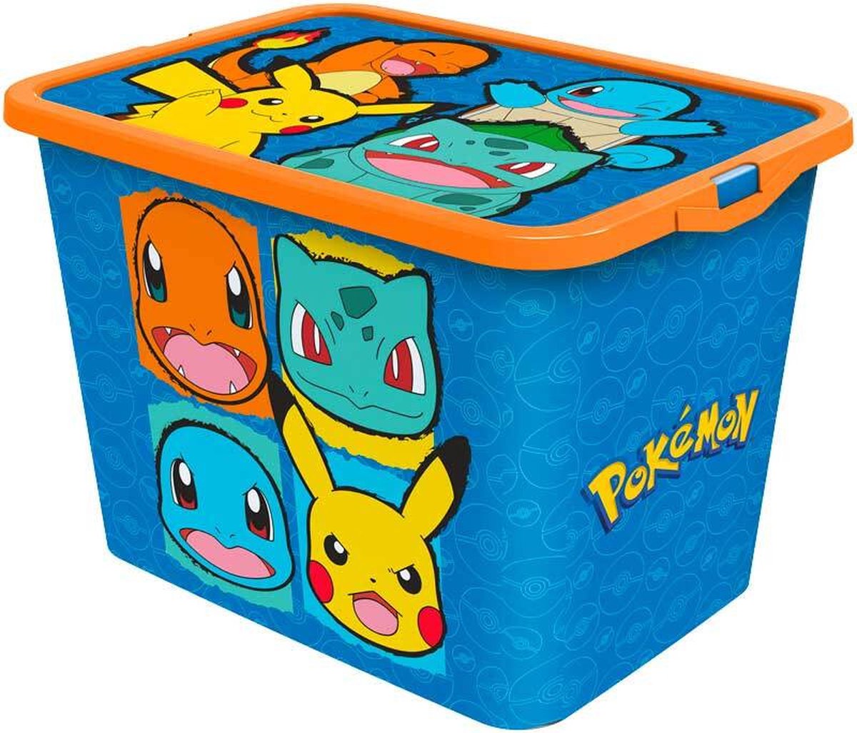 Pokémon-Aufbewahrungsbox Junior 23 Liter blau orange