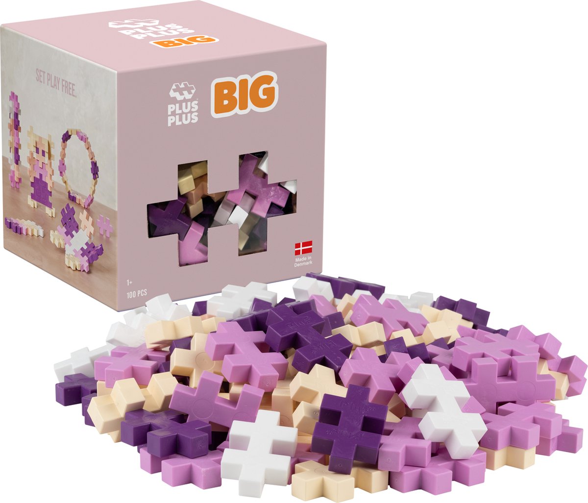 Plus-Plus Big Bloom 100-teiliger Baukasten – 3491 – Konstruktionsspielzeug Kinder – Konstruktionsspielzeug – Set mit Bausteinen – ab 1 Jahr
